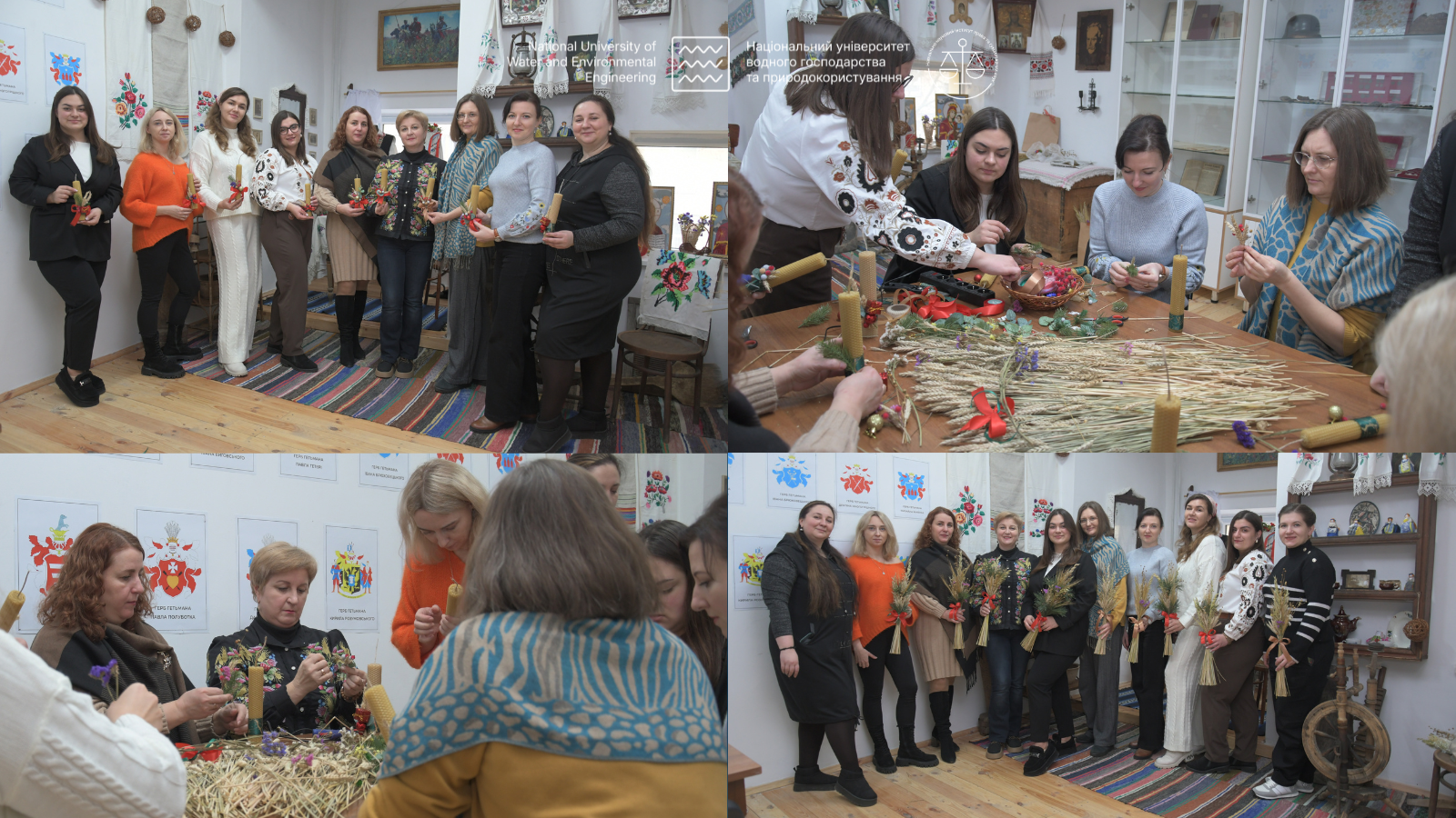 Майстер-клас із виготовлення дідуха та новорічної свічки