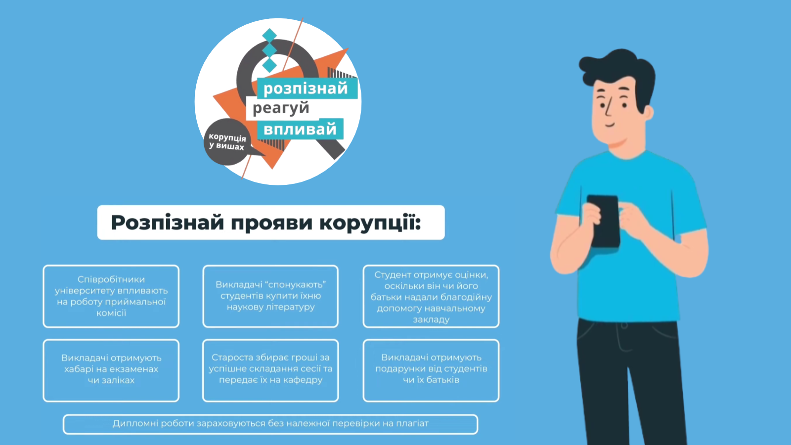 Антикорупція у вишах: розпізнай, реагуй, впливай